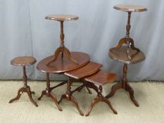 Nest of tables and four side tables