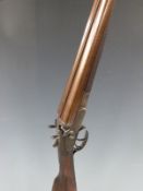 Stephan Winckworth Silver & Co 12 bore double barrelled side by side hammer action shotgun with ‘S.