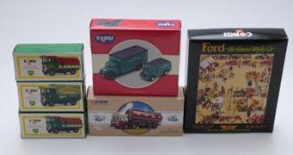 Six Corgi diecast model vehicles and vehicle sets including Ford The General Utility Car C90,