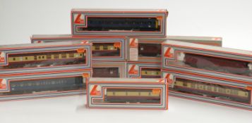 Ten Lima 00 gauge coaches, all in original boxes