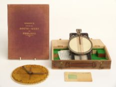 RAF boxed course and speed calculator, as used by Flt Lt J Bentley during WWII together with another