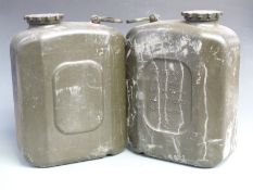 Two modern German military water carriers