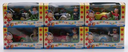 Six Corgi Noddy in Toyland diecast model vehicles, all in original boxes