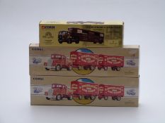 Three Corgi Road Transport and The Brewery Collection diecast model vehicles, two R Edwards & Sons