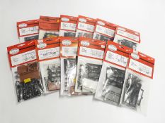 Twelve Parkside Dundas 00 gauge model railway kits, all in original packaging