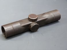 German WWII GW (Gewehr) ZF4 sniper rifle scope by DOW (Optitechna) stamped to one side GW ZF 4