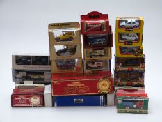 Twenty-seven Matchbox, Burago, Lledo and other diecast model vehicles and vehicle sets including