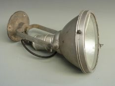 GEC steel spotlight on an aluminium base