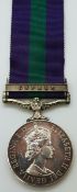 Elizabeth II British Army General Service Medal with Cyprus clasp named to 23114930 Pte E Lockwood