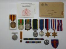 British Army WWII medal group awarded to 125674 Sgt B F Summers comprising 1939-1945 Star,France &