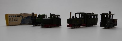 Five Jouef, Atlas, Egger-Bahn and similar 00-9 gauge locomotives