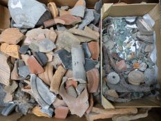 A large collection of archaeological artifacts and metal detecting finds, includes Roman coins,