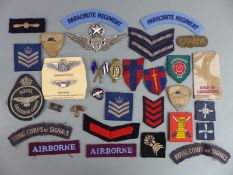 A quantity of British and American WWII and later insignia