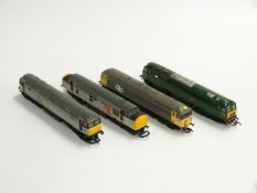 Four Lima, Dapol and Hornby 00 gauge diesel locomotives including BR, 37185, 47079, Rail Freight