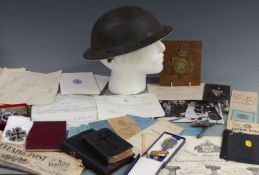 Letters and ephemera relating to Albert Edward Leakey, bodyguard to Queen Mary during her stay at
