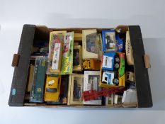 Forty Matchbox, Corgi, ERTL, Lledo and similar diecast model vehicles, most in original boxes
