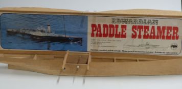 PBM (Patrick Blunt Models Ltd) Edwardian paddle steamer kit with original box