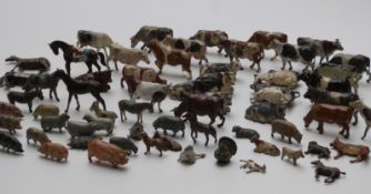 Sixty- three Britains and similar lead model farm animals