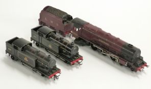 Three Hornby Dublo 00 gauge locomotives comprising LMS 4-6-2 Duchess of Athol 6231, with tender