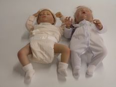 Two The Ashton-Drake Galleries dolls Ashley and Cherish, each 40cm tall, in original boxes with