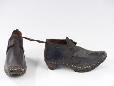 A pair of Victorian child's leather boots