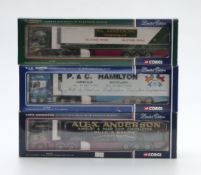 Three Corgi 1:50 scale limited edition diecast model lorries WM Armstrong (Longtown) Ltd Renault