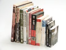 A collection of WWII military books, mainly D-Day and beyond including Osprey Publications 1-3, D-