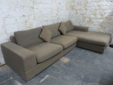 Dwell Verona corner sofa in mocha