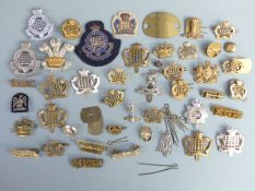 British Army, a collection of cap badges and uniform badges, Royal Gloucestershire Hussars, Royal