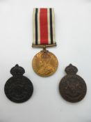 George V Special Constabulary Faithful Service Medal named to Henry R. Bridges together with two