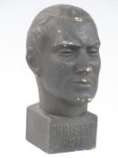 Christys' Hats black painted shop display mannequin or head