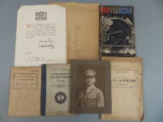 A quantity of military booklets including 1942 pistols and revolvers, basic field manual and a