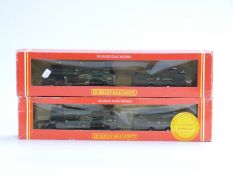 Two Hornby 00 gauge GWR 4-4-0 County Class locomotives County of Cornwall R125 and County of