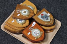 A tray of nineteen Royal Air force plaques,