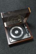A Dual 1219 turntable in rosewood case