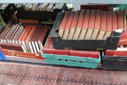 Four crates of Encyclopaedia Britannica Books of the Year and Britannica science books