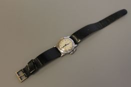 A Longines Weems Centre Seconds Pilot's Wristwatch, the movement signed Longines and numbered 6,042,