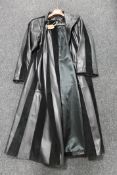 A gent's Reward 3/4 length leather coat