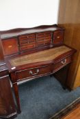 An inlaid mahogany lady's writing desk