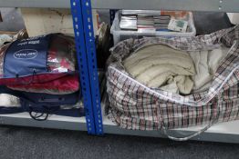 A quantity of quilts, bedding,