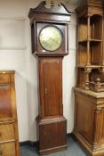 A 19th century oak longcase clock with brass dial by William Boot,