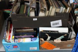 Three boxes of books - novels, martial arts,