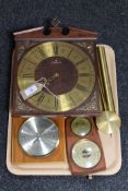 A late twentieth century wall clock,