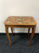 An inlaid music table