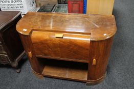 A mid twentieth century walnut cased record player CONDITION REPORT: Additional