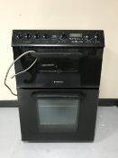 A Hotpoint Creda Collection electric cooker with extractor canopy