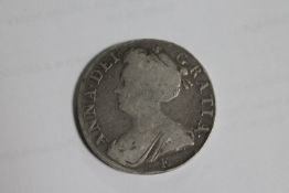 A Queen Anne Crown 1708, F beneath bust CONDITION REPORT: In fair/good condition.