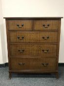 An Edwardian mahogany five drawer chest