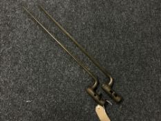 Two 19th century socket bayonets