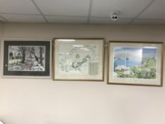 A gilt framed watercolour by C.